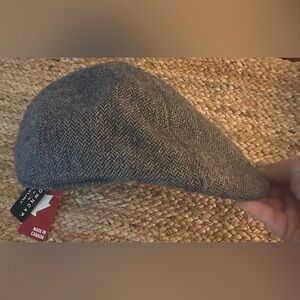 Crown Cap Gray Herringbone Cap. **NWT**